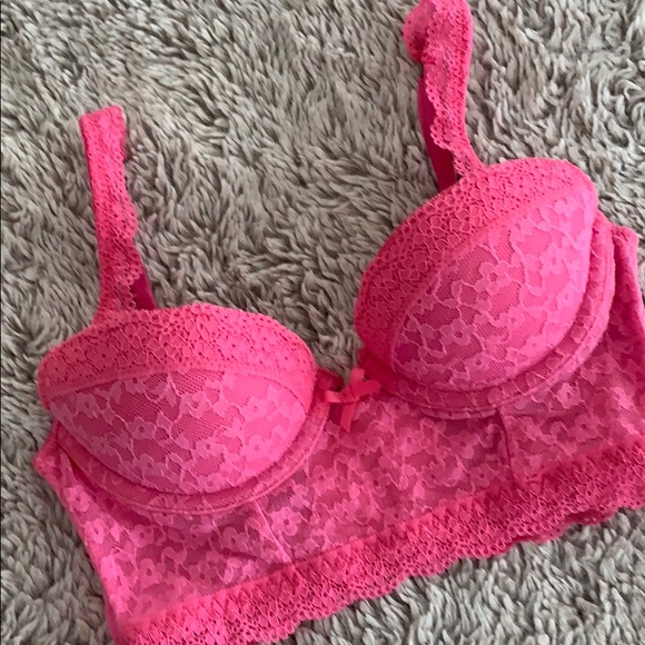 bright pink bralette